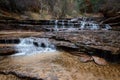 Waterfall cascades in Zion Park