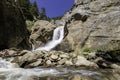 Roaring waterfall in the mountains Royalty Free Stock Photo