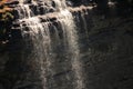 WATERFALL CASCADING OVER EDGE OF CLIFF