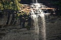 WATERFALL CASCADING OVER TIERS OF ROCK