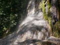 Waterfall Cascata maggiore in Laconi, Sardinia,Italy. Royalty Free Stock Photo