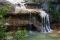 Waterfall in Catalonia surrounded by beautiful forests