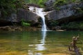 Waterfall in Catalonia surrounded by beautiful forests