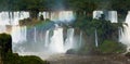 Waterfall Cataratas del Iguazu on Iguazu River, Brazil