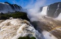 Waterfall Cataratas del Iguazu on Iguazu River, Brazil