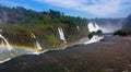 Waterfall Cataratas del Iguazu on Iguazu River, Brazil
