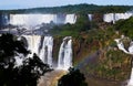 Waterfall Cataratas del Iguazu on Iguazu River, Brazil