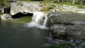 Waterfall and Cave The Zarecki Krov on the Pazincica River - Pazin, Croatia / Slap i pecina Zarecki krov na rijeci Pazincici Royalty Free Stock Photo