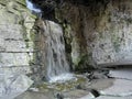 Waterfall in a cavern
