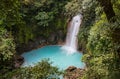 Waterfall of the Celeste river, Costa Rica