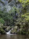 Waterfall on Cerna valley , in Caras Severin, near Cerna Sat.