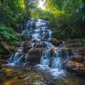 Waterfall charm Small sized Namtok Salatdai in Nakhon Nayok, Thailand