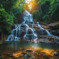 Waterfall charm Small sized Namtok Salatdai in Nakhon Nayok, Thailand