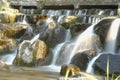 Waterfall in Cheonggyecheon, seoul, Korea Royalty Free Stock Photo