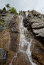 Waterfall Cherlak the Chuya river in the Altai mountains, Siberia, Russia Royalty Free Stock Photo