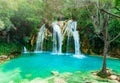 Waterfall, Chiflon Cascades, Chiapas, Mexico Royalty Free Stock Photo