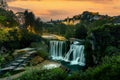 Waterfall in city of Jajce, Bosnia and Hercegovina