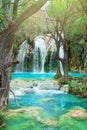 Waterfall, Chiflon Cascades, Chiapas, Mexico Royalty Free Stock Photo