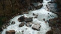 Waterfall in cliffy mountains of Abkhazia