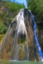 Waterfall cola de caballo in monterrey nuevo leon, mexico. IV Royalty Free Stock Photo