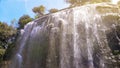 Waterfall on Colline du Chateau in Nice, beautiful nature, France landmark