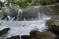 Waterfall coming down from behind the hill, aceh