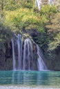 Waterfall coming out of the forest