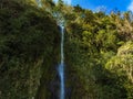 Waterfall in Costa Rica. La Fortuna waterfall. Landscape photograph. Royalty Free Stock Photo