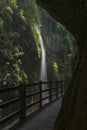 Waterfall in crustal crack at enshi Royalty Free Stock Photo