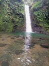 waterfall curug kondang at Bunder Mountain Indonesia Royalty Free Stock Photo