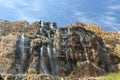 Waterfall in Dasht Arjan village. Iran Royalty Free Stock Photo