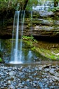 Waterfall in deep forest Royalty Free Stock Photo