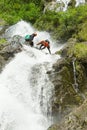 Waterfall Descent Royalty Free Stock Photo