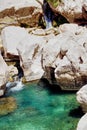 Waterfall in the desert oasis - Oman