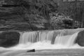 Waterfall detail in northern Ohio Royalty Free Stock Photo