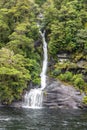waterfall at Doubtful Sound Fiordland National Park New Zealand