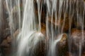 waterfall. downflow of water on stones Royalty Free Stock Photo