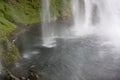 Waterfall dropping in a pool Royalty Free Stock Photo