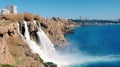 Waterfall on Duden river in Antalya, Turkey Royalty Free Stock Photo
