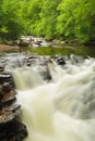 Waterfall on East Lyn  River Royalty Free Stock Photo