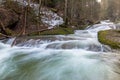Waterfall in Eistobel gorge, Bavaria Royalty Free Stock Photo