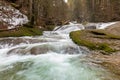 Waterfall in Eistobel gorge, Germany Royalty Free Stock Photo