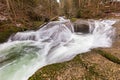 Waterfall in Eistobel gorge, Germany Royalty Free Stock Photo
