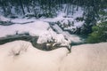 Waterfall on Elbe River in Spindleruv Mlyn