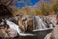 Waterfall in exotic Costa Rica near Samara beach on east coast