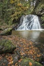 Waterfall in the Fairy Glen on the Black Isle in Scotland.