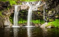 A waterfall at the Fairy Pools on the Isle of Skye in Scotland