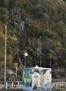 Waterfall at fatehsagar lake, Udaipur, Rajasthan Royalty Free Stock Photo