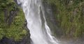 Waterfall in Fiordland New Zealand