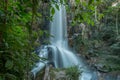 Waterfall Flowing Down Over Rocks Royalty Free Stock Photo